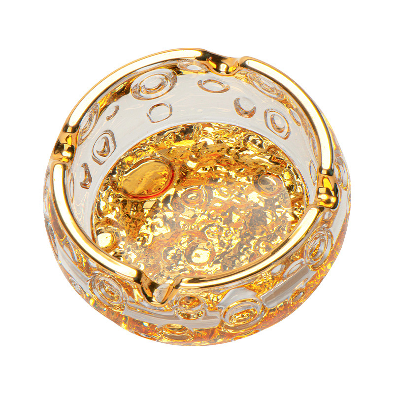 A light luxury high-end glass ashtray, creative, individual and trendy large household coffee table, a grand gift for your boyfriend in the living room Item Picture