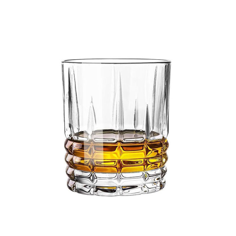 Embossed whisky glasses with high appearance standards, high-end household glass wine glasses, bar and KTV classical spirits wine glasses Item Picture