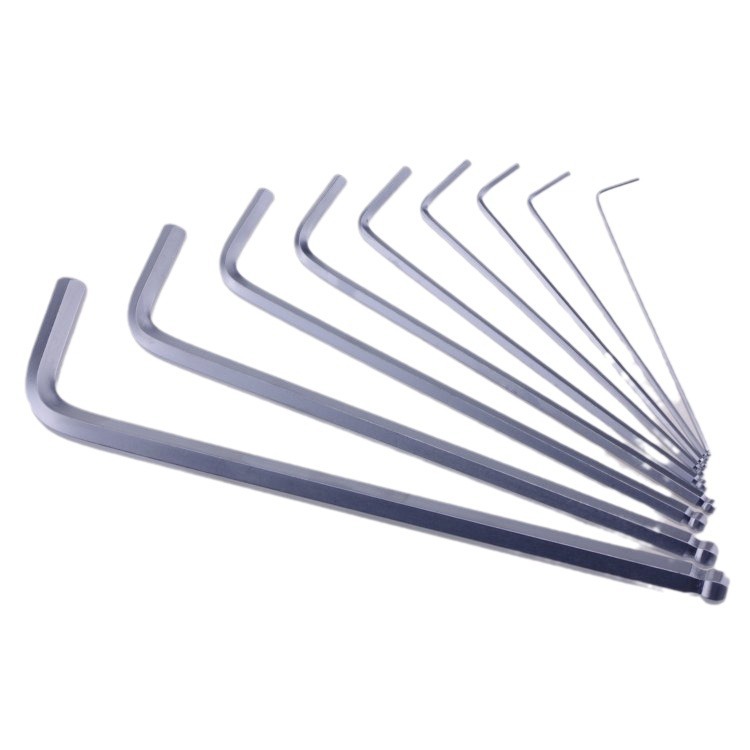 Single hex socket wrenches ranging from 1.5 to 80 are available in a complete range of matte extended ball head hex socket wrenches and L-shaped hex keys Item Picture