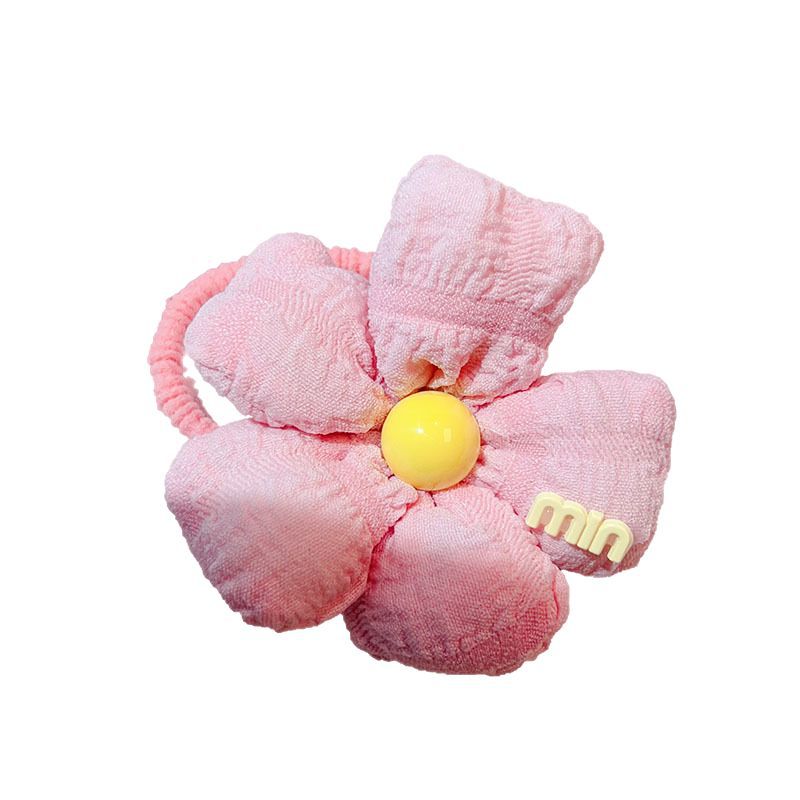 Children's flower hair ties, girls' bun hair loops, cute hair flower hair ties, sweet girls' hair non-damaging rubber bands Item Picture