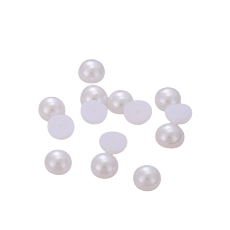 Wholesale of flat-bottomed semi-circular pearl hair clips, hair accessories, headwear, pearl-like clothing, accessories, shoes, hats and other accessories Item Picture