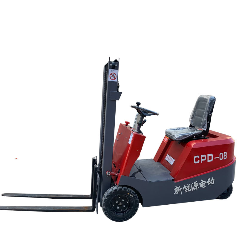 Forklift, four-wheel electric forklift, three-point electric handling vehicle, mini version, standing small forklift Application Scenario