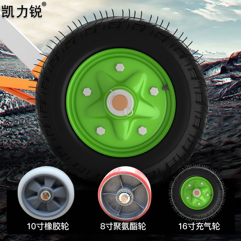 Hydraulic oil drum transporter, eagle-beak bite mouth hand-pushed forklift, multi-functional iron drum trailer, oil drum trolley Item Picture