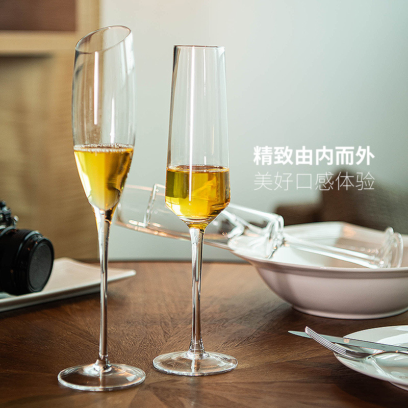 Wholesale of high-end champagne glass sets, home wedding highball glasses, creative sweet wine glasses, cocktail glasses and red wine glasses Specification drawing