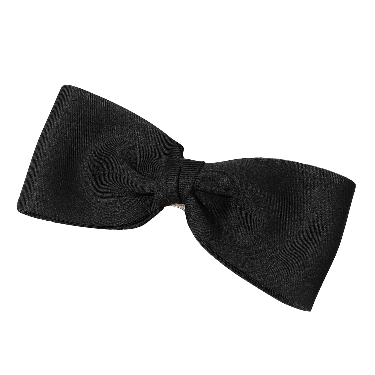 Qiyue Cross-border Soft, oversized bow hair clips, women's duckbill hair clips, back of the head half-tied hair clips, hair accessories wholesale Item Picture