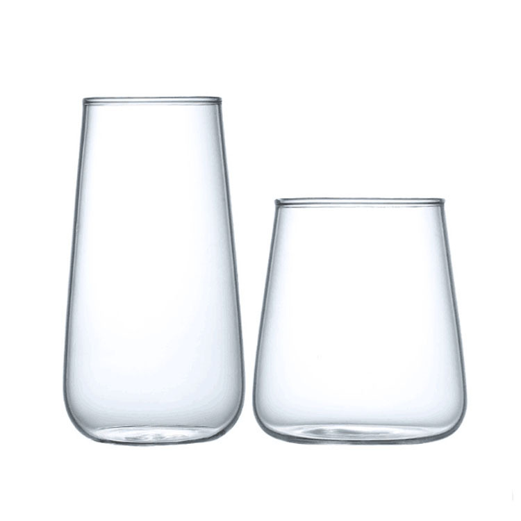 Nordic internet-famous high borosilicate glass cups, simple household water cups, milk tea shop juice cups, coffee cups, creative single-layer cups Item Picture