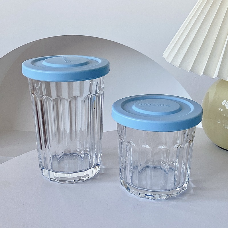 Bolimei glass storage box, storage jar, snack storage jar, tea bottle, dried fruit and coffee bean jar, refrigerator details Picture
