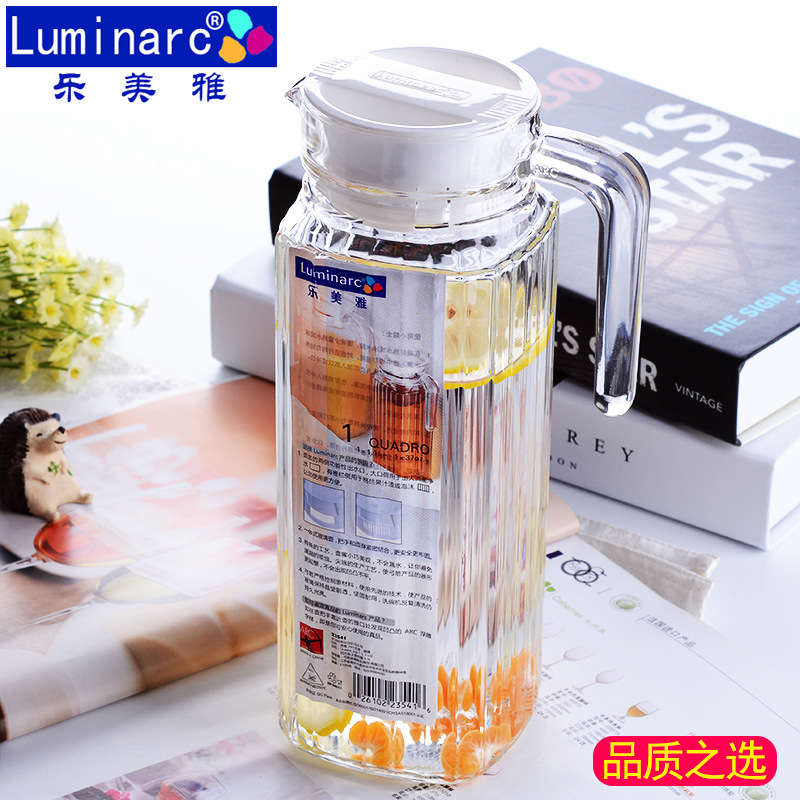 Glass cold water kettle, summer household high-temperature resistant tea kettle, cold water kettle, water cup, thickened duckbill kettle, tie kettle Application Scenario