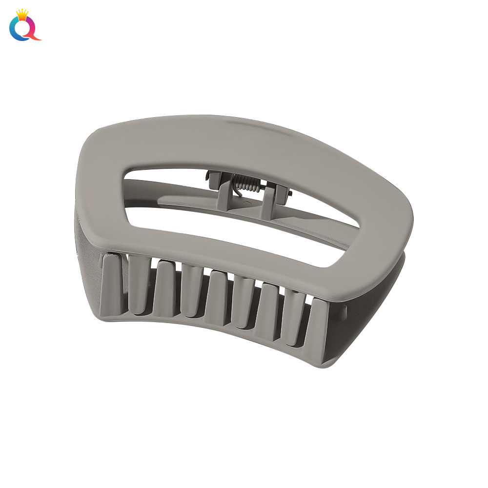 Qiyue Cross-border's new cool-colored curly hair clips, frosted cross square hair clips, hairpins, shark clips and hair accessories Item Picture