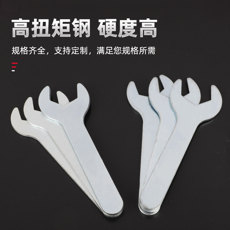 Factory direct supply of sheet metal stamping wrenches, disposable thin mini fixed wrenches, simple and cheap single-head open-end wrenches details Picture