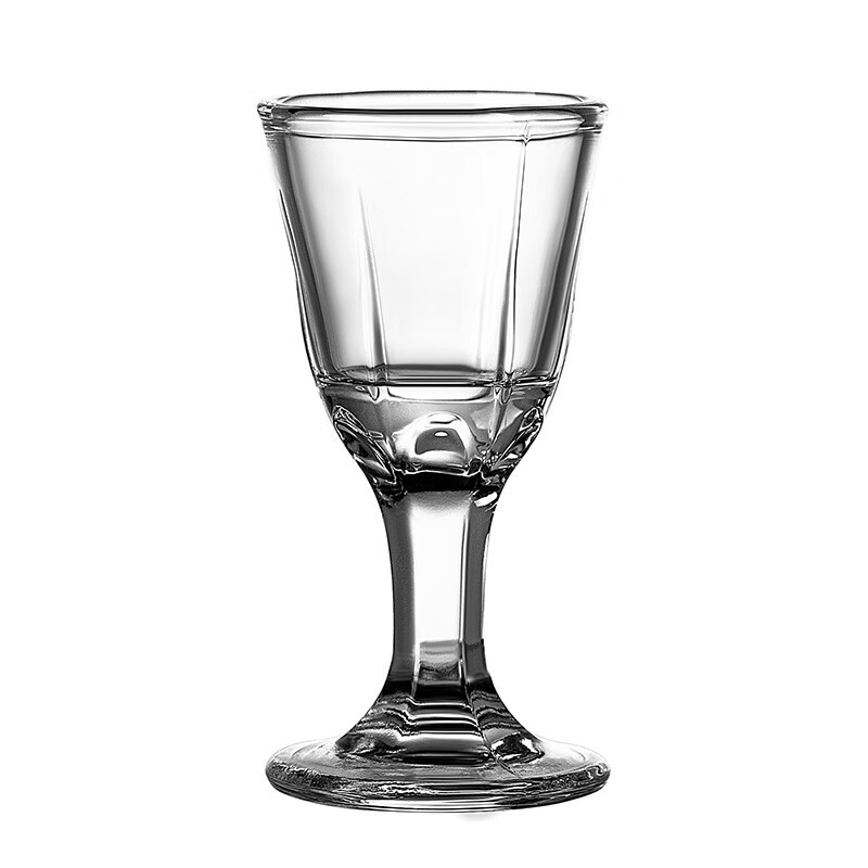 Wholesale of household glass high-footed liquor cups, restaurant commercial Maotai small liquor cups, thick-bottomed bullet cups and wine sets Item Picture
