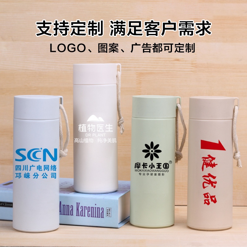 Wholesale succulent business cup, opening anniversary event, logo printing advertising gift cup, fresh double-layer glass water cup Application Scenario