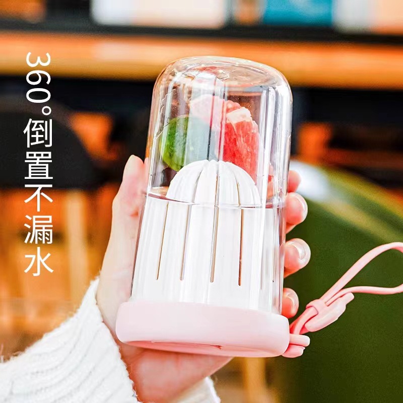 New student milk tea cups with high appearance standards, popular tea-water separation straw cups, water cups, household ton-ton cups, and fruit tea cups full figure