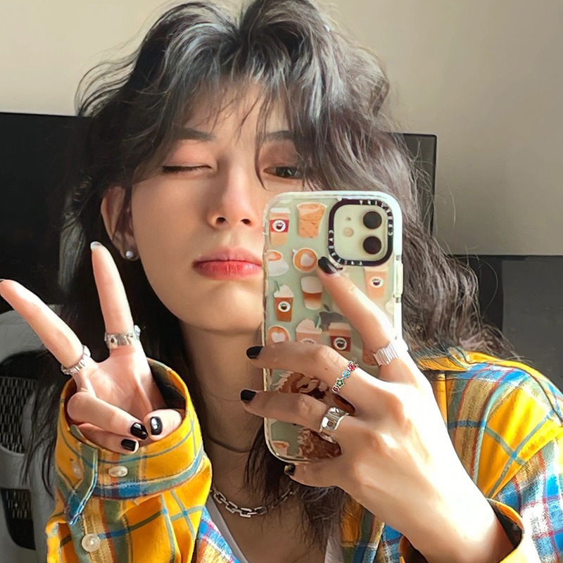 Colorful flower ring, sweet and cool style, open ring, niche design, exquisite ring, Hyuna style, new spring and summer creative details Picture