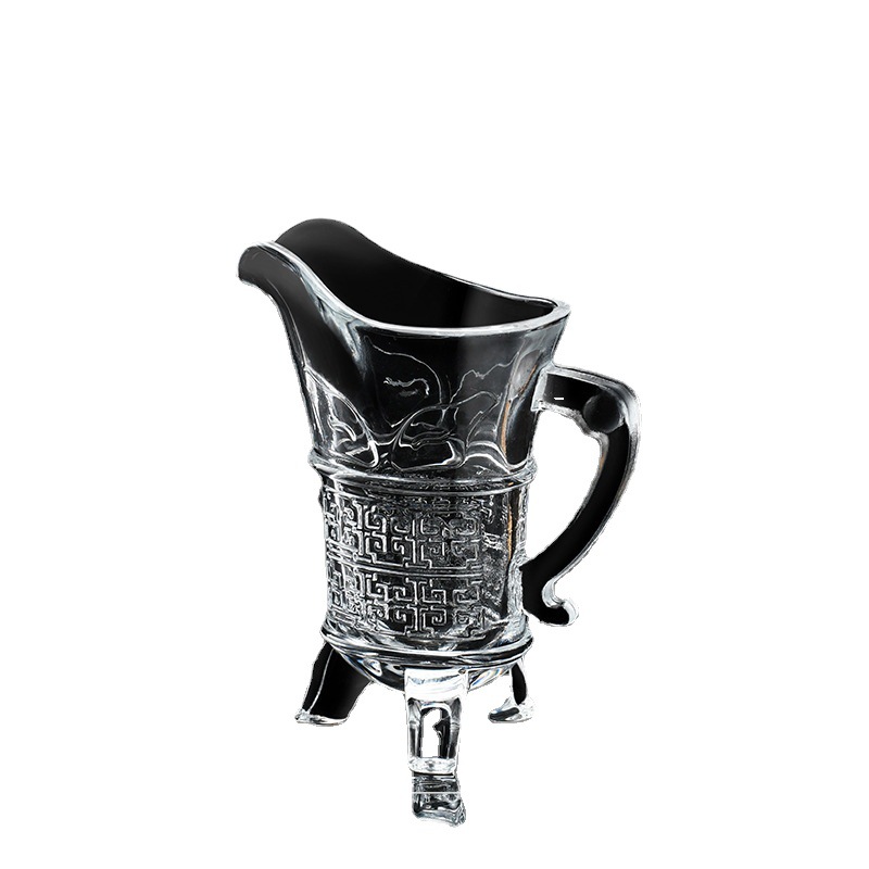 Antique-style glass cup, white spirit cup, ancient emperor cup, creative three-legged cup, retro duke cup, personalized emperor cup Item Picture