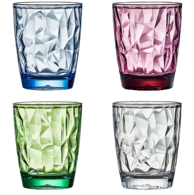 PC acrylic cups, durable plastic cups, transparent diamond cups, creative and personalized mouthwash cups, ins feng shui cups wholesale Application Scenario