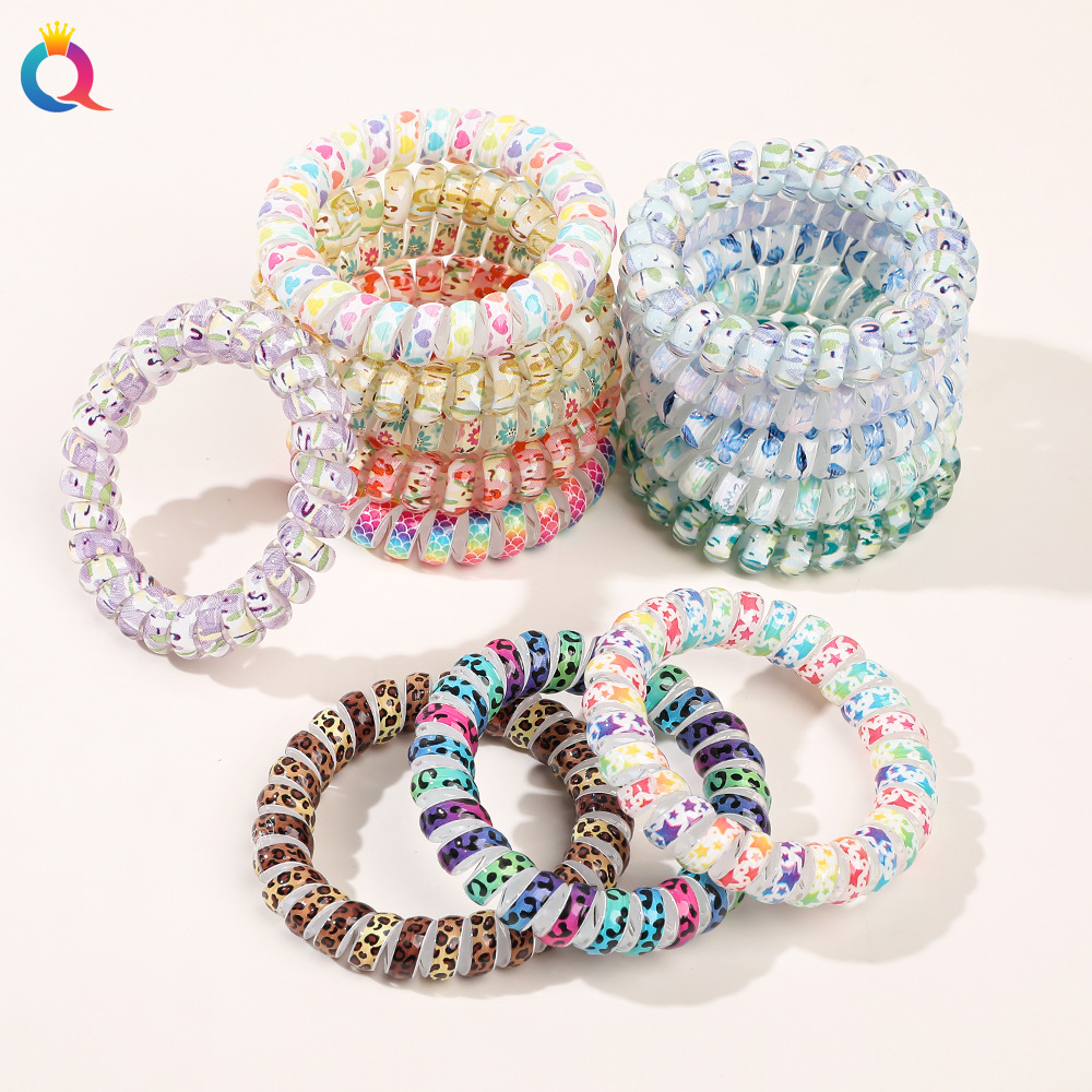 Qiyue's fresh and clean hair bands, high-end hair ties, high-elasticity hair ties, leather bands and hair accessories wholesale details Picture