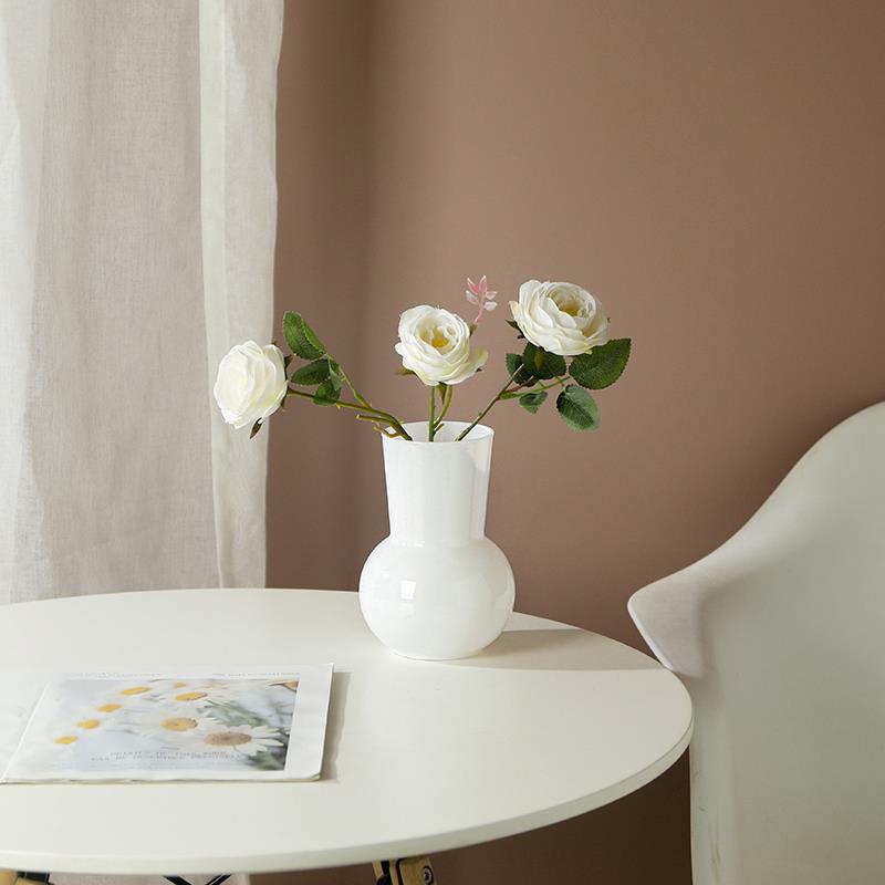 Nordic ins simple and light luxury glass vase ornaments with high appearance standards, flower arrangement items, home desktop decoration props details Picture