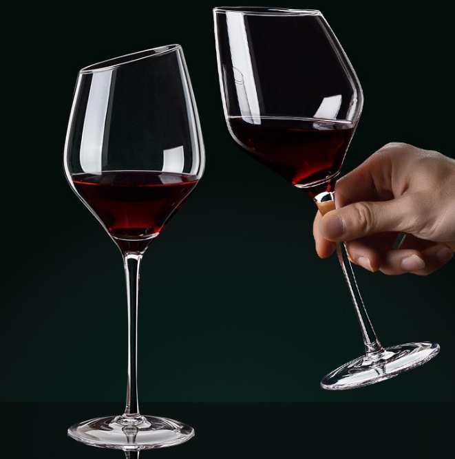 Crystal glass, glass wine glass, European red wine glass, tall decanter set, home tall glass bar full figure