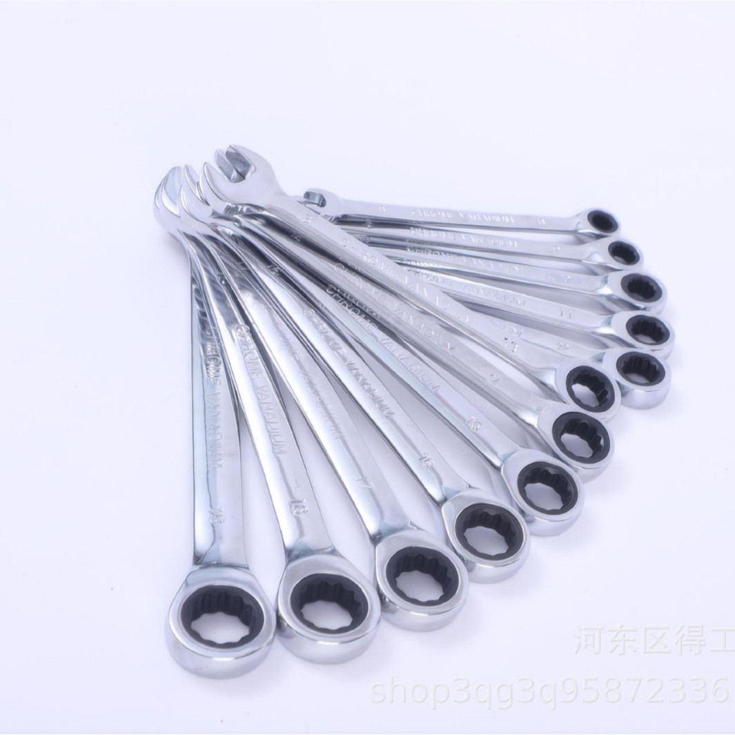 Industrial-grade fast ratchet wrench, 72-tooth oscillating ratchet, anti-rust electroplated bright surface, 72-tooth dual-purpose wrench, chromium-vanadium steel Application Scenario