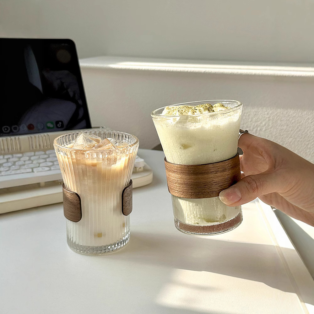 ins hand-brewed hanging coffee cup, heat-insulating glass cup, iced Americano cup, latte cup, drinking cup, household high appearance level Application Scenario