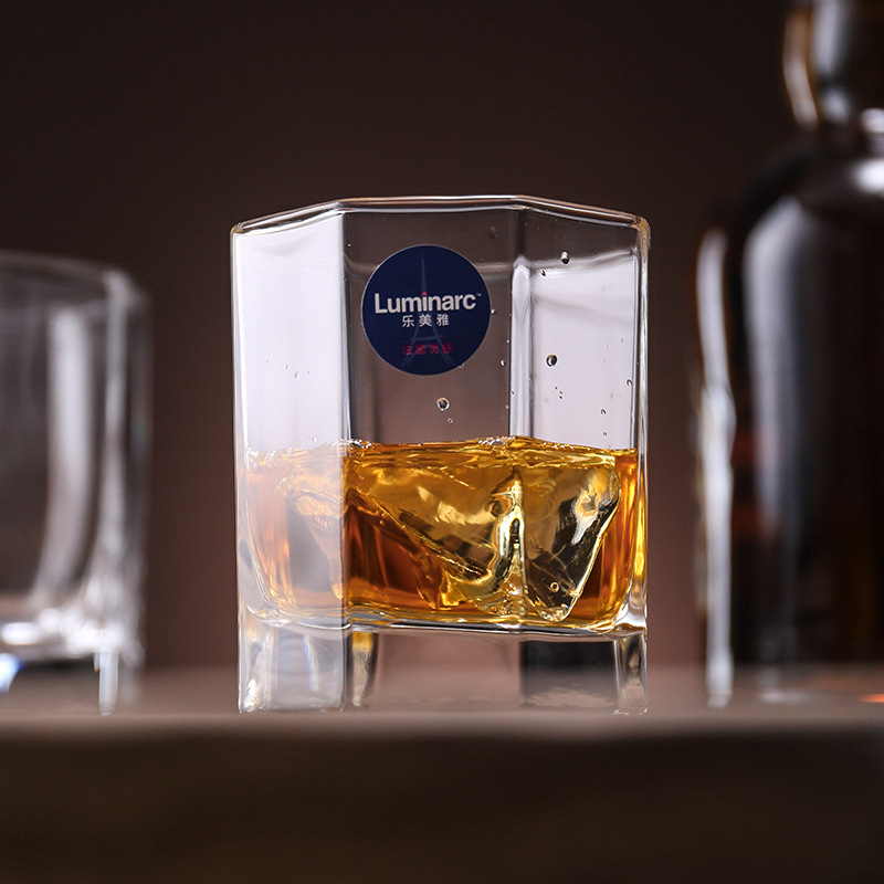 Le Meiya glass cups, octagonal cups, creative whisky glasses, European-style wine glasses, beer glasses, home bar wine sets full figure