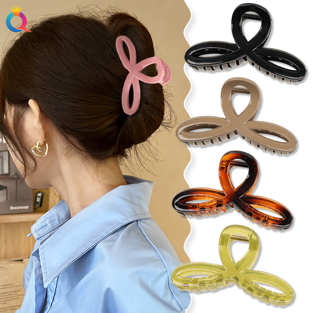 Qiyue Clover hair clips, ins, high-end look, shark hair clips, hair grippers, hair grippers, hair accessories, headwear wholesale Specification drawing