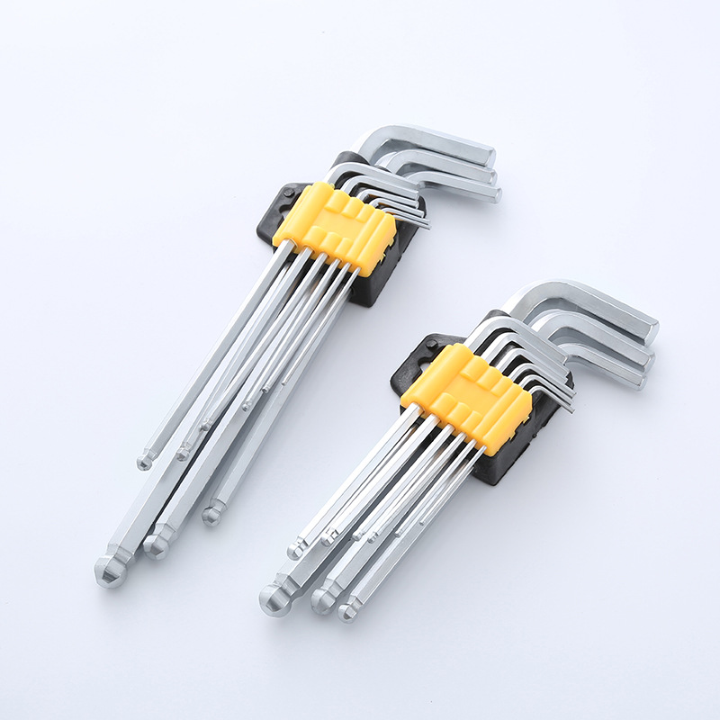 9-piece set of Allen wrench, extended ball head Allen wrench, 9-piece set of L-shaped box wrench, internal hexagonal wrench Application Scenario