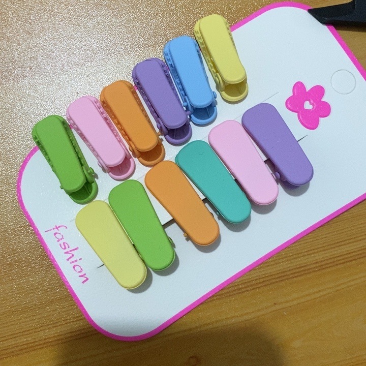 Macaron-colored hair clips, children's hair accessories, headwear clips, DIY hair clips, Korean style ins hair clips, broken bangs, duckbill clips Specification drawing