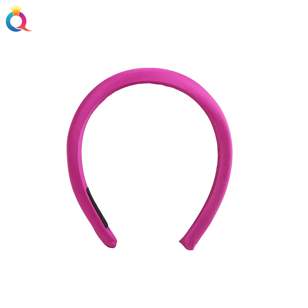 Qiyue Korean wide edge solid color hair band, high-end high head top headband, face wash hair hole, hair clip, hair accessory wholesale Item Picture