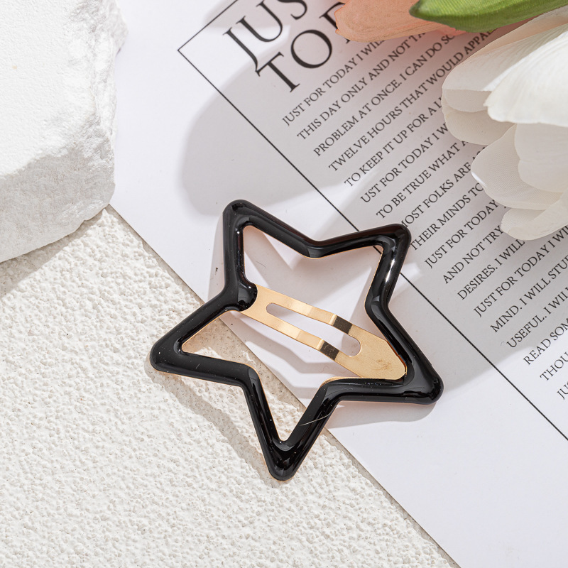 Yiwu cute star hair clips, bb clips, y2k dopamine accessories, headwear, hair accessories, ins high-end style hair clips Specification drawing