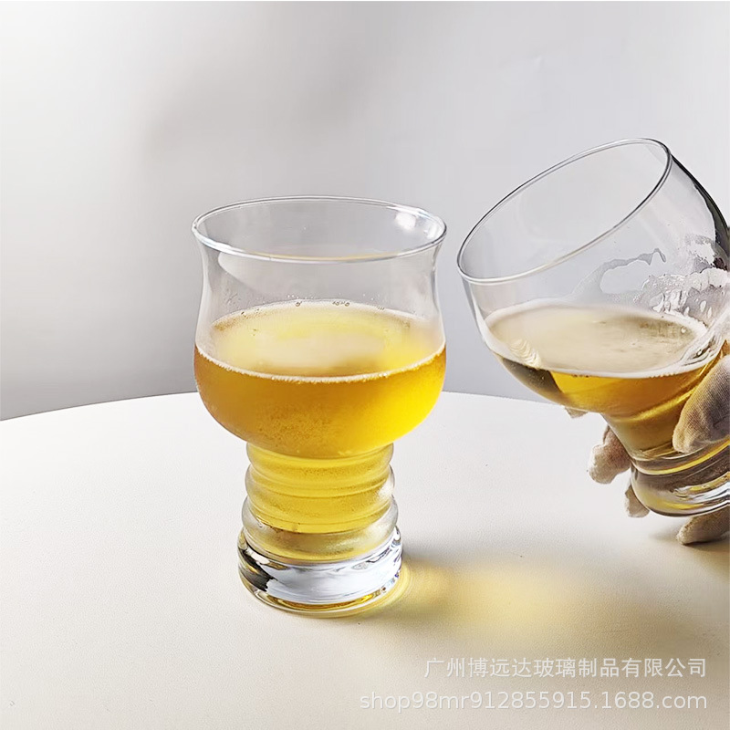 Craft beer mug LOGO, large-capacity glass cup, juice drink cup, home internet-famous creative bar draft beer cup Specification drawing