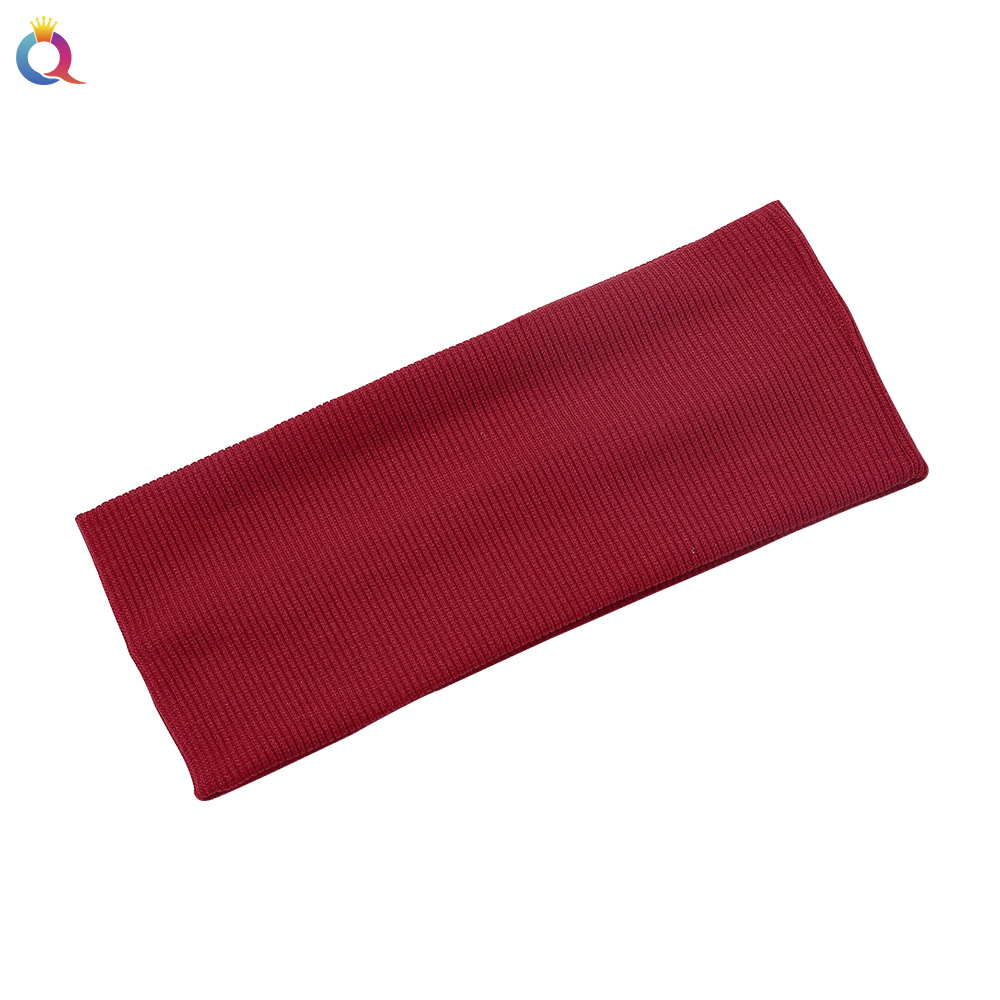 Qiyue Cross-border's new knitted hair band, a popular yoga headband for women in Europe and America, features a threaded cotton sweat-absorbing and breathable hair tie Item Picture