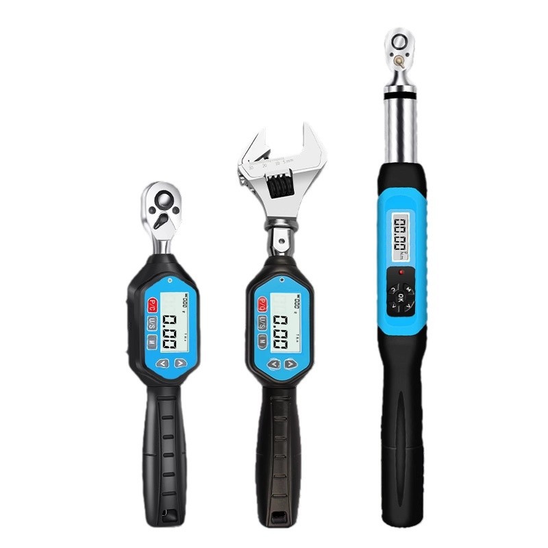 Digital torque wrench, high-precision electronic torque wrench, ratchet head with adjustable torque in kilograms, adjustable adjustable adjustable opening mouth Item Picture