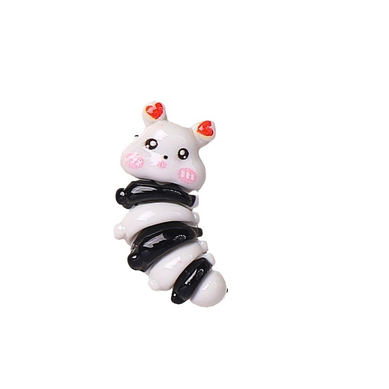 New cartoon glossy caterpillar resin accessories, headwear, hair accessories, hairpin accessories, cream glue diy accessories and ornaments Item Picture