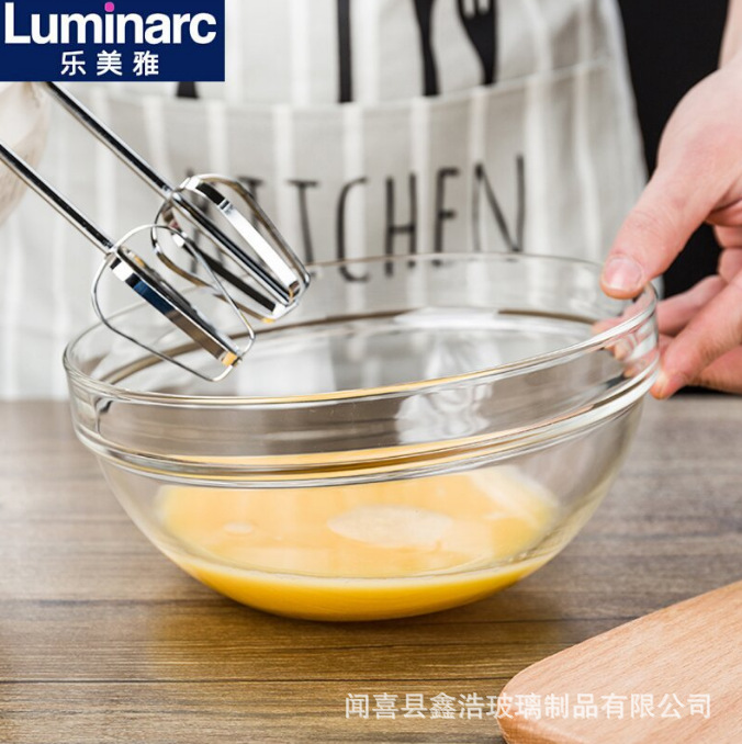 Lemeiya tempered glass bowls, transparent heat-resistant salad bowls, rice bowls, dessert bowls, household wholesale, hotel commercial Specification drawing