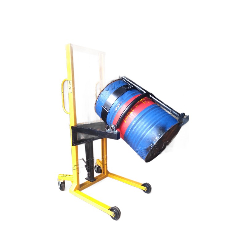 Small electric oil drum transporter, plastic oil drum Tietong hoist, warehouse stacking and tilting oil transport vehicle Item Picture