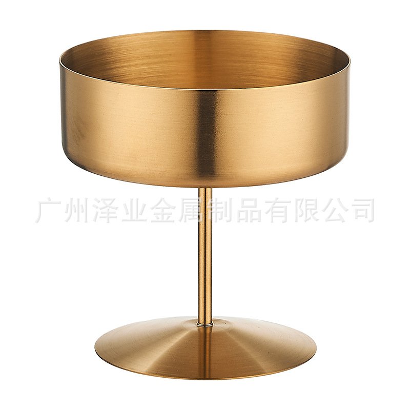 304 stainless steel tall glass, hotel restaurant ice cream and Popsicle cup, bar dessert pudding, fruit salad bowl Item Picture