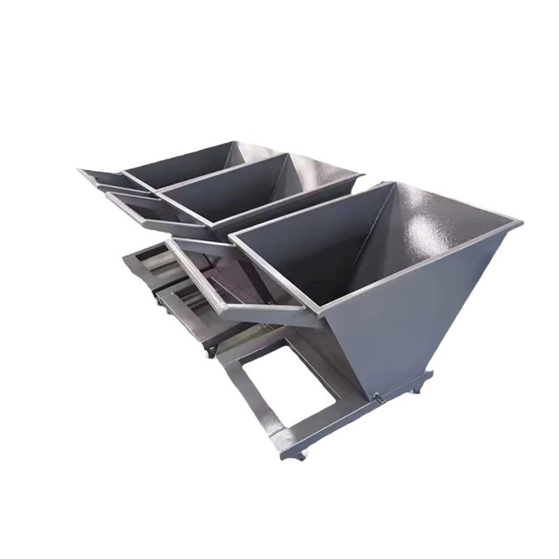 CNC machine tool iron filings and waste collection vehicle, chip removal vehicle, garbage self-unloading dump, hand-pushed self-unloading chip collection vehicle Item Picture