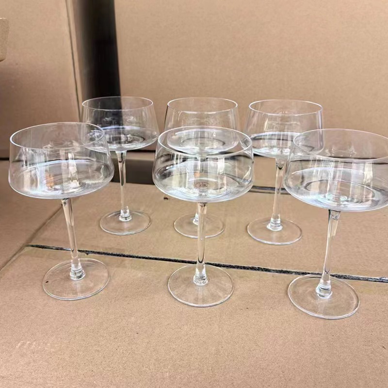 Ultra-thin tall glass, tapered tower glass, cocktail glass, bar lychee fruit glass, Martini glass, sweet wine special mix glass details Picture