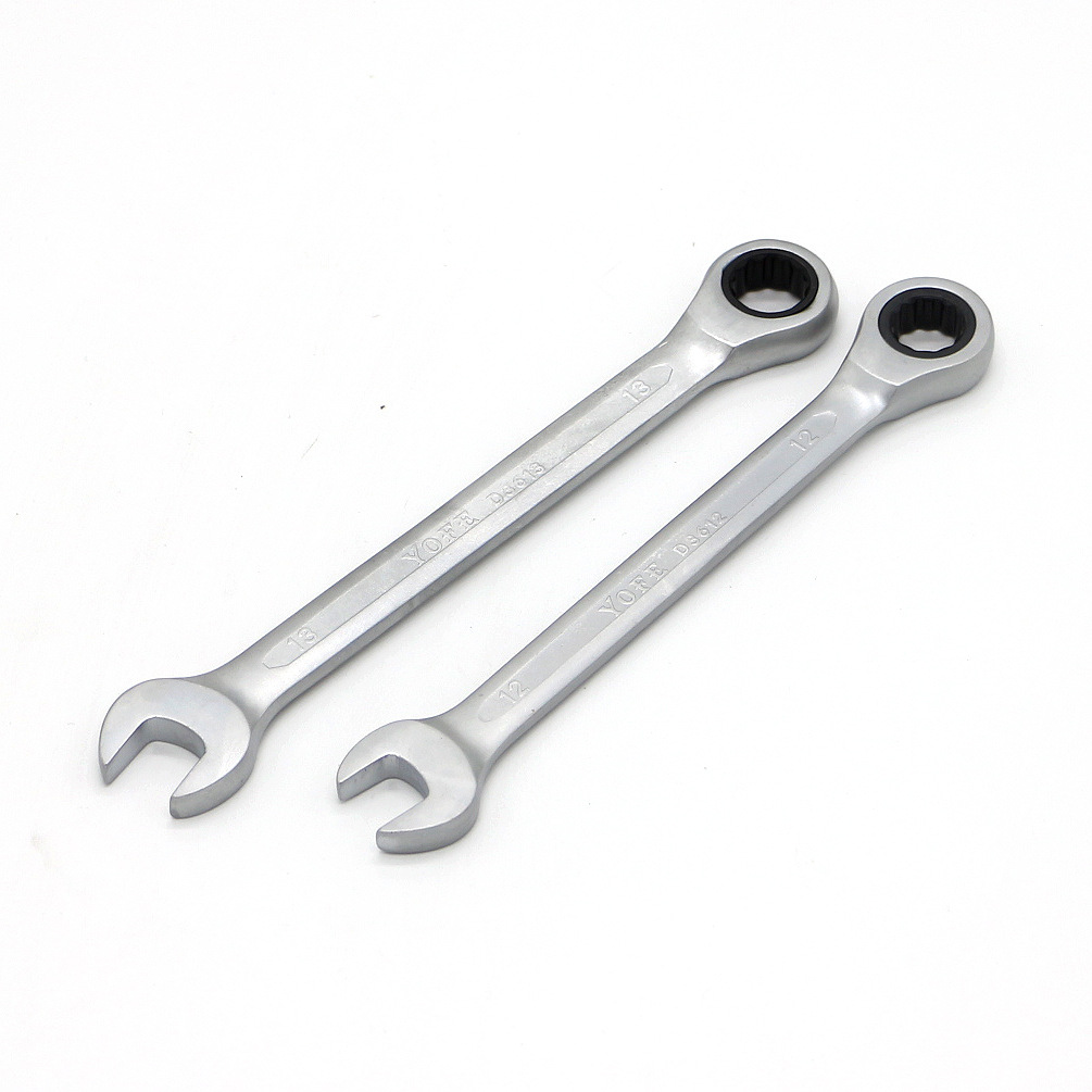 Mirror matte frosted fixed head ratchet wrench crv72 gear manual open-end quick reversing torque wrench Item Picture