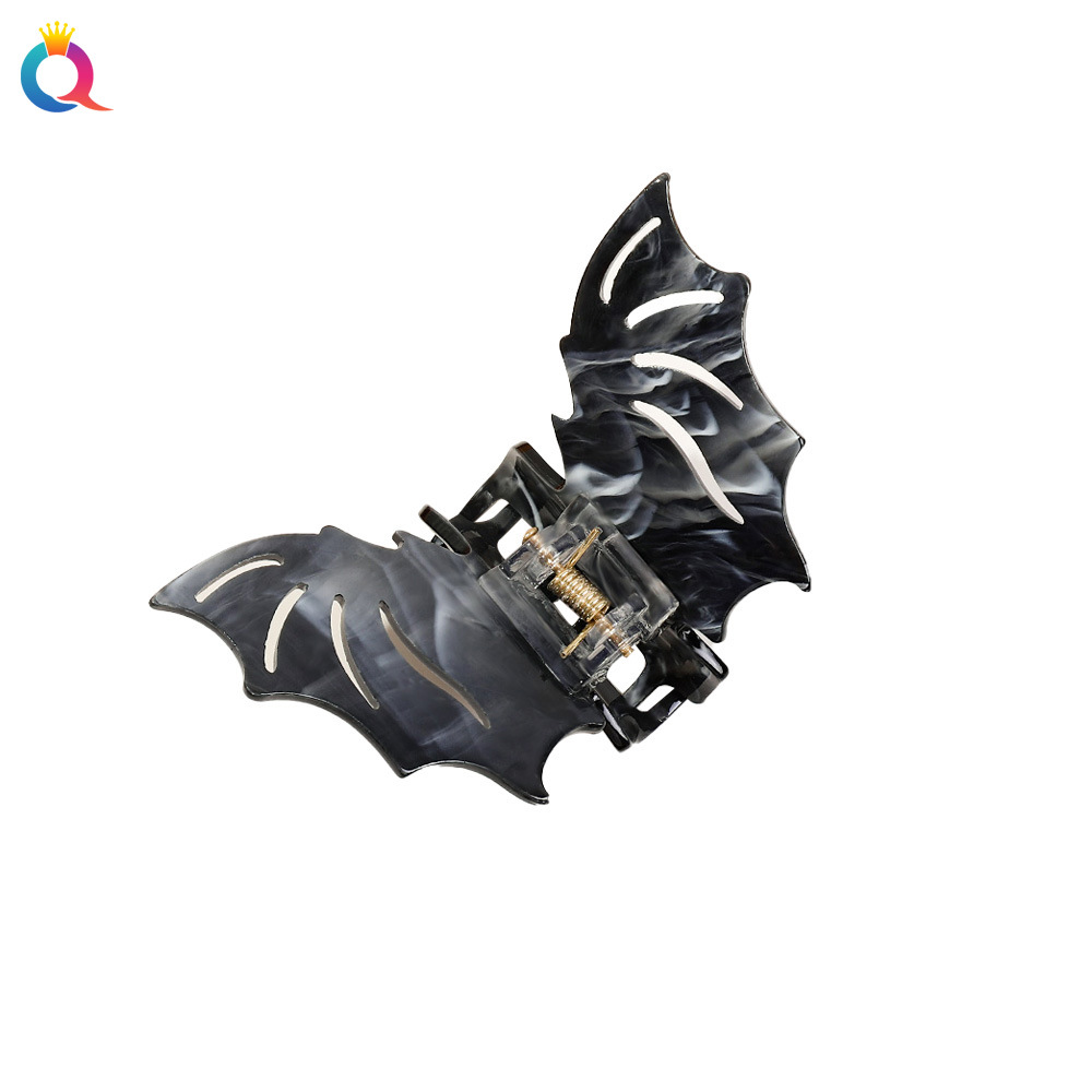 Qiyue Cross-border Halloween Bat Hairpin, Girl's Funny Grab Clip, back of the head updo, Shark Grab, Hair accessory wholesale Item Picture