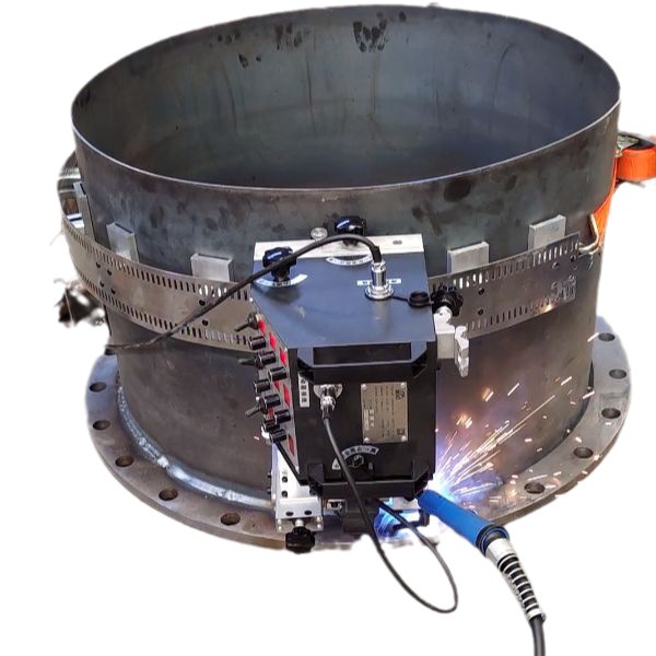 Factory direct sales of MIG welding automatic welding trolley, straight seam welding, industrial gecko flexible rail clamping welding robot Item Picture