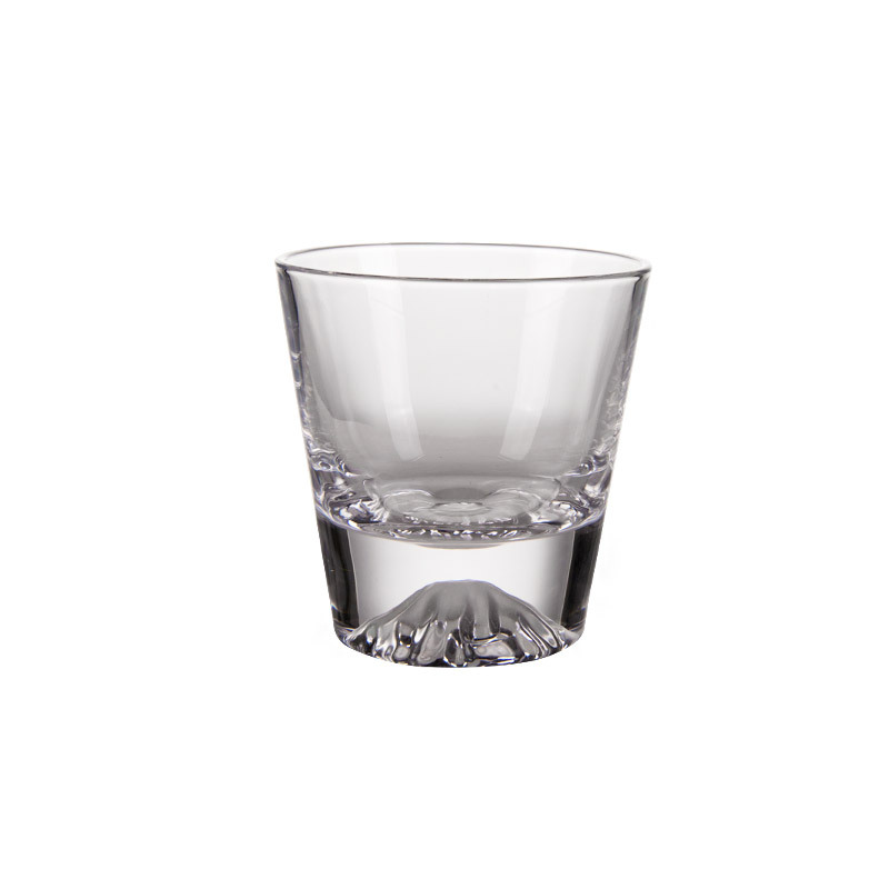 Japanese-style Fuji Mountain glass, high-end whisky glass, snow mountain glass, simple and ins-style high-end cherry blossom iceberg glass Item Picture