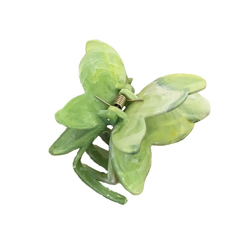 Super Fairy 3D Butterfly hairpin for Women 2025 New style High-end medium-sized hairpin at the back of the head shark hairpin hairpin accessory Item Picture