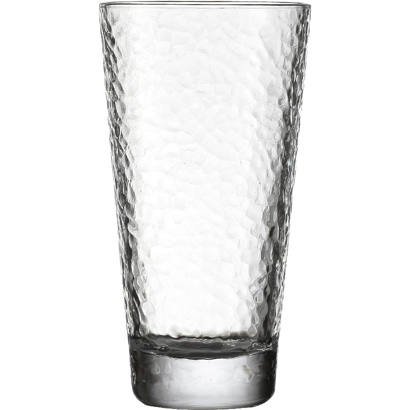 A Japanese-style hammer-patterned glass cup with a gold-painted hammer-patterned rim, a popular whisky and beer glass, a wide-mouthed water cup printed with a logo Item Picture
