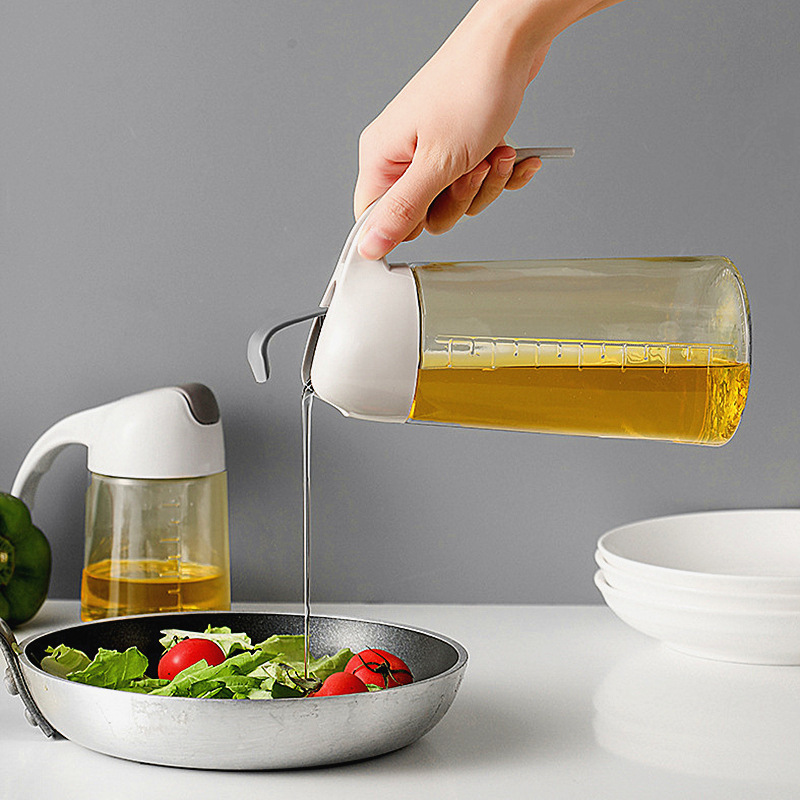 New automatic opening and closing oil pot for kitchen use, soy sauce, vinegar, cooking wine, oil can, oil pot, no oil sticking, leak-proof and sealed bottle details Picture