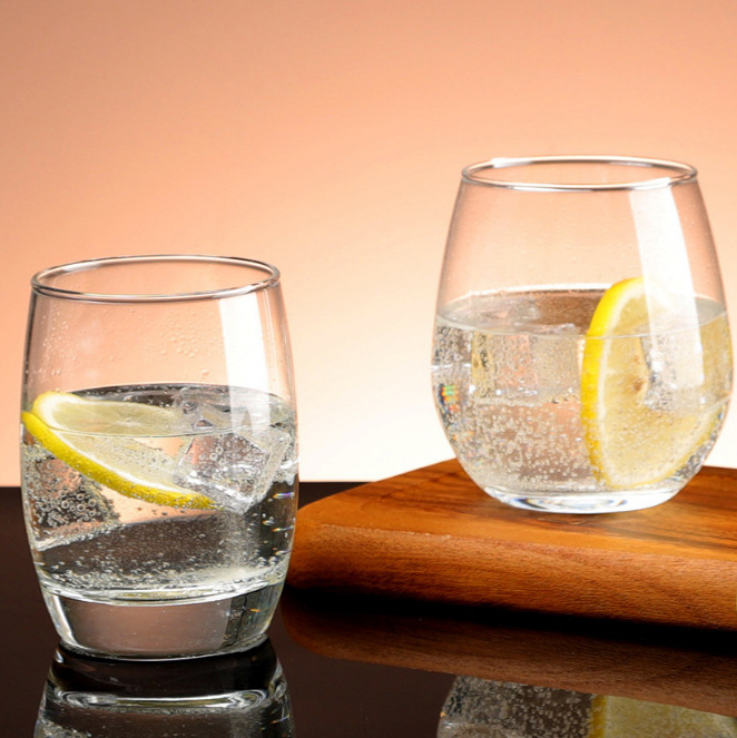 Thickened household water cups, glass cups, milk water cups, beverage cups, high-temperature resistant transparent glass large-bellied cups Application Scenario