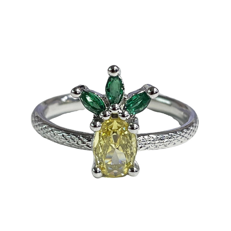 Cute and fun fruit open ring from Japan and South Korea. Small and versatile, sweet and cool, and cool on Instagram. A niche ring with a cold style Item Picture