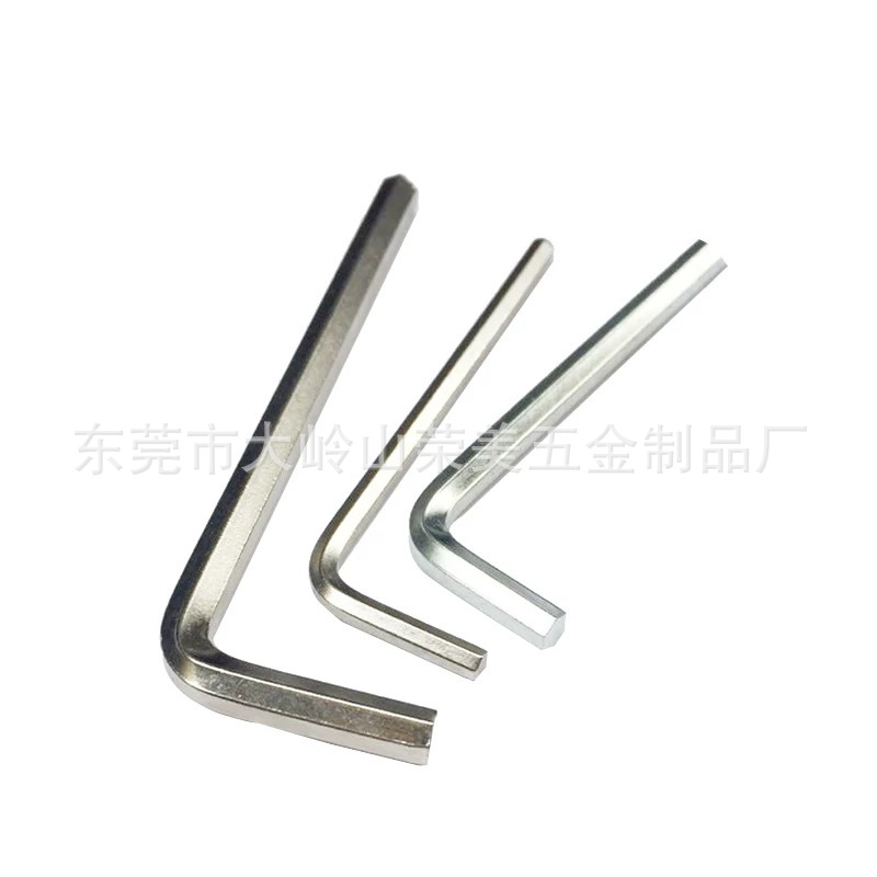 Allen wrench, L-shaped Allen wrench, L-shaped flat head Allen wrench, hardened Allen wrench Specification drawing